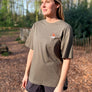 Oversized t-shirt met rugopdruk - Joh Clothing