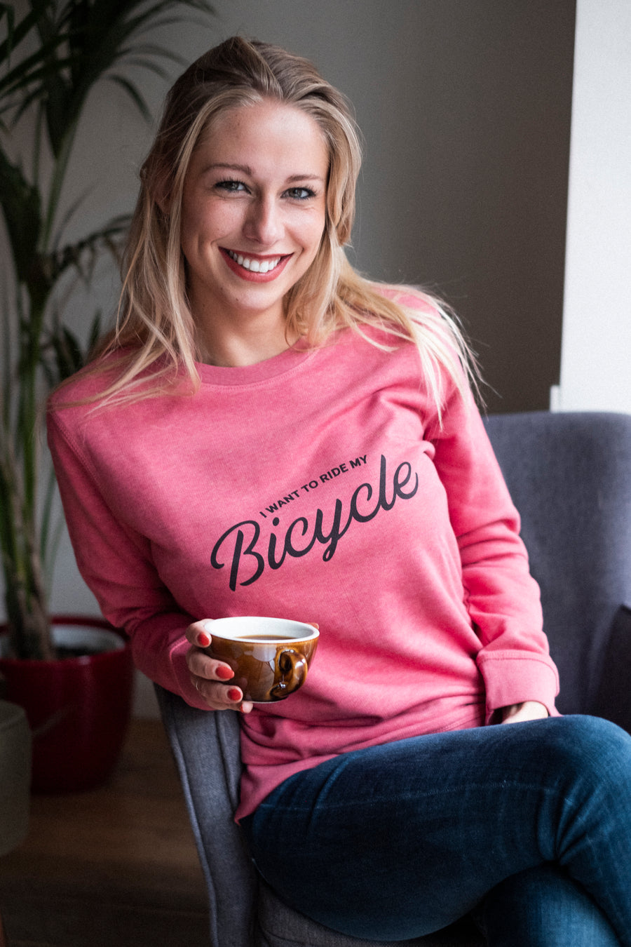 I want to ride my bicycle sweater