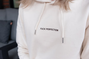 Fuck perfection unisex hoodie